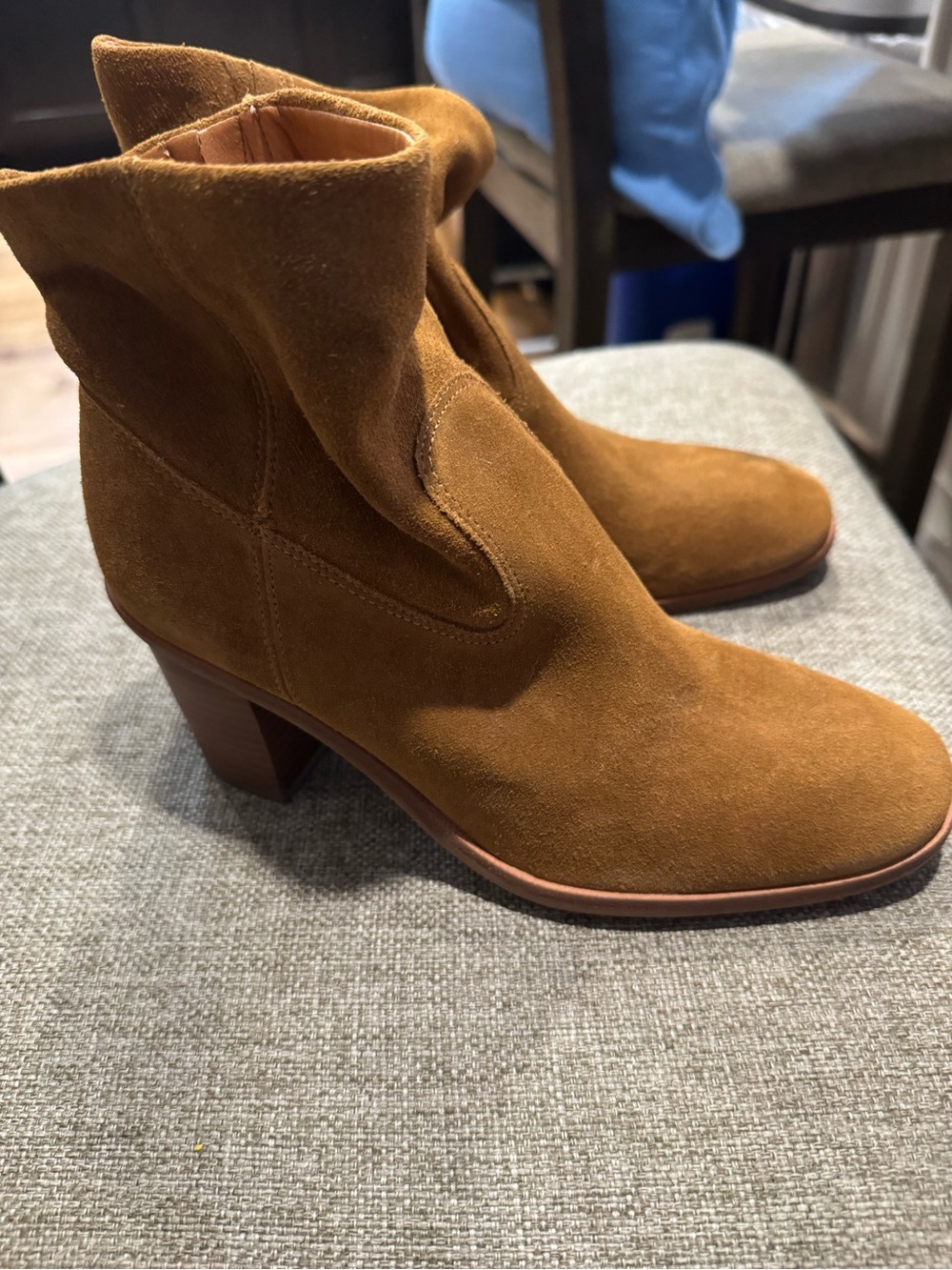 Lucky Brand Women's Suede Ankle Booties in Tan